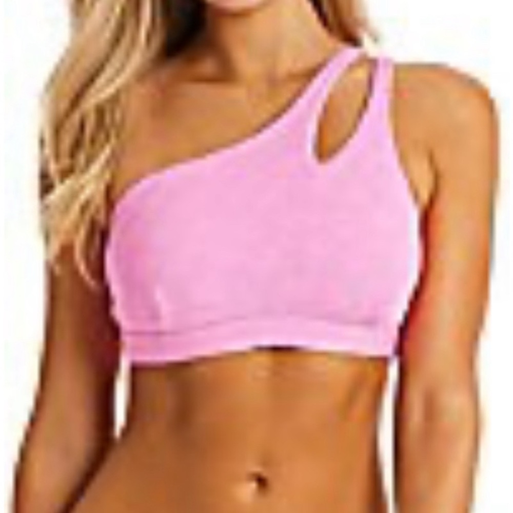 Jesica Simpson - Pink swim top